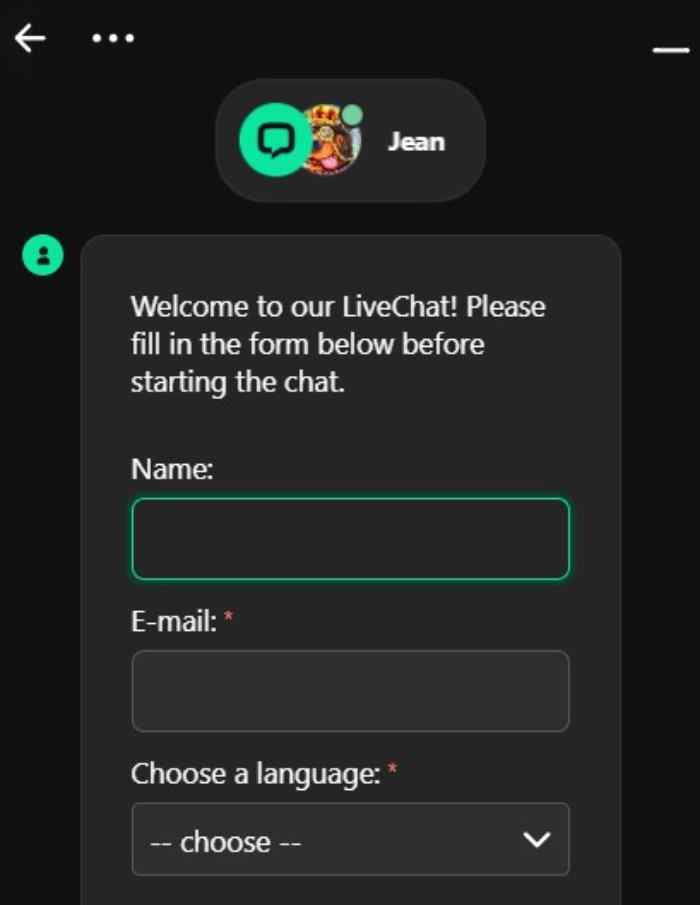 GranaWin Live Chat Customer Support GranaWin