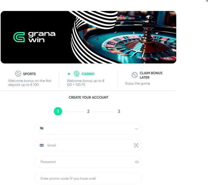 GranaWin Create Account GranaWin Sign Up